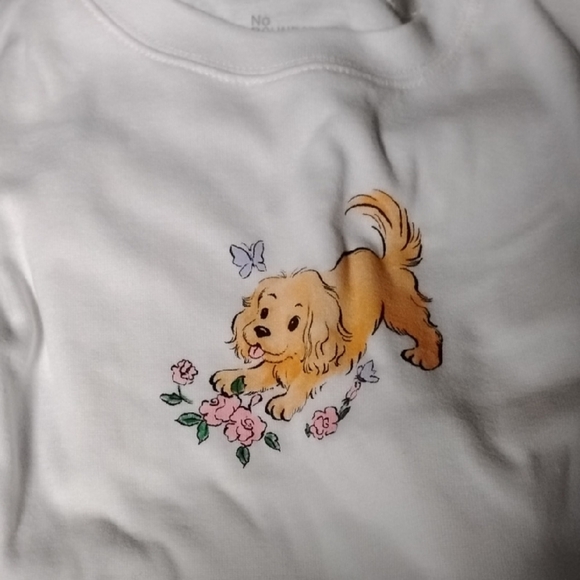 Other - Adorable Little Girl White Crop Crew Tee Shirt